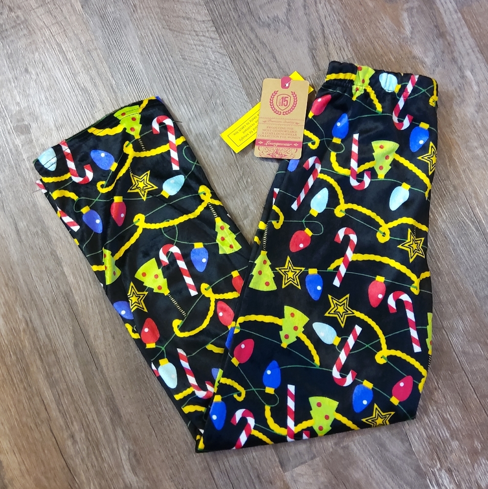 North 15 Youth Girls Holiday Lounge Pants NWT - 8